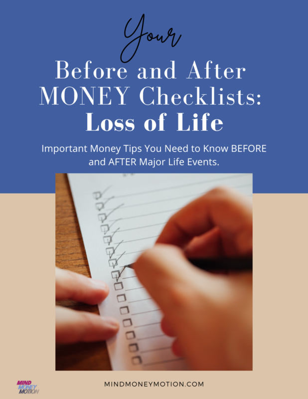 Before and After Loss of Life Checklist Bundle cover new